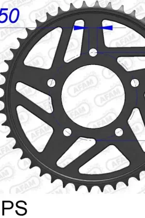 Direct Verzonden AFAM - REAR ALU 45T PS, 520 - Sprockets - 45T Aluminium